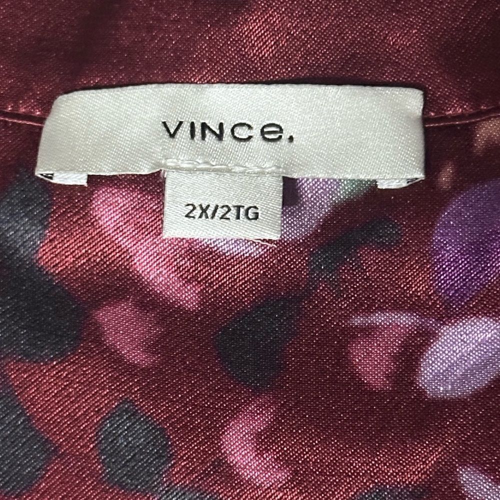 NWT Vince | Forsythia Long Sleeve Shaped Collar Tie-Front Dress 2X - Picture 9 of 10